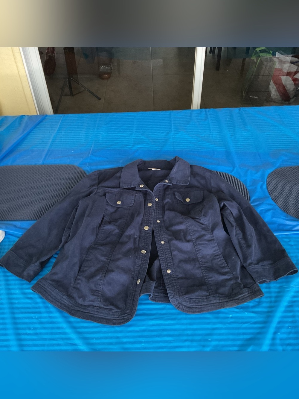 Classic Navy Jean Jacket for Women